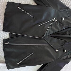 Black Leather Biker Jacket